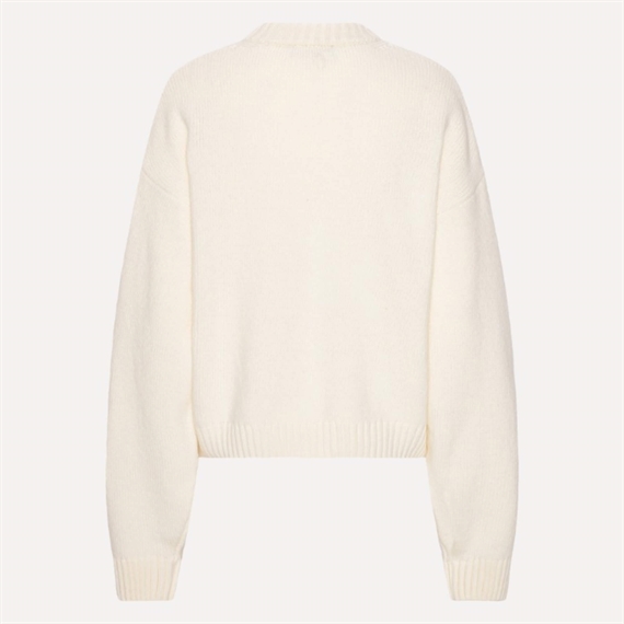 Rotate Crewneck Sweater, Egret